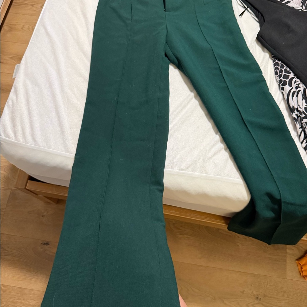 Zara Deep Green Trousers